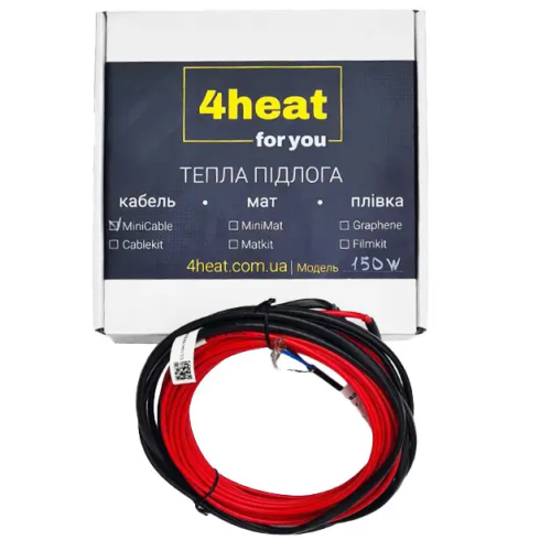 Кабель нагріваючий двожильний 4HEAT MiniCable/18-750