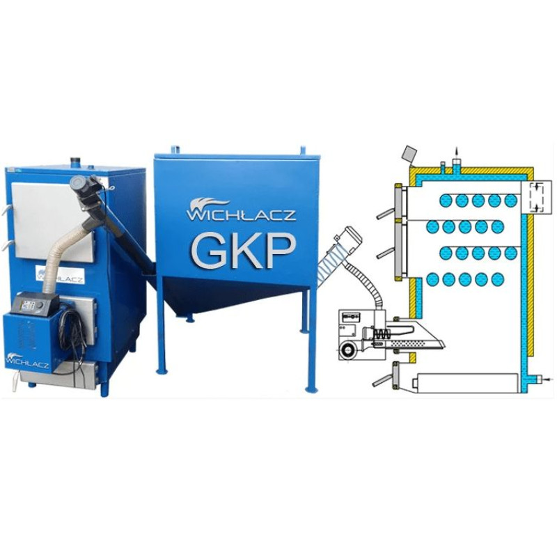 Котел твердопаливний під пелетний пальник Wichlaсz GKP 750 кВт