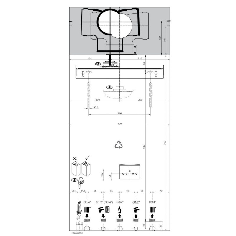 Газовий котел Baxi DUO-TEC COMPACT E 20 двоконтурний 