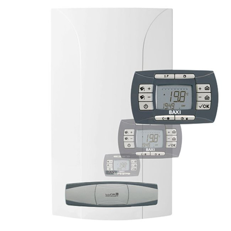 Газовий котел Baxi LUNA 3 COMFORT 240i двоконтурний, димохідний  