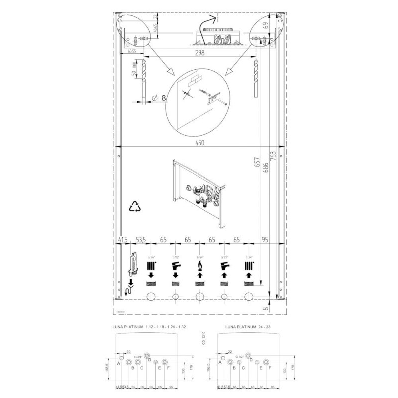 Газовий котел Baxi LUNA PLATINUM+ 1.24 GA одноконтурний 