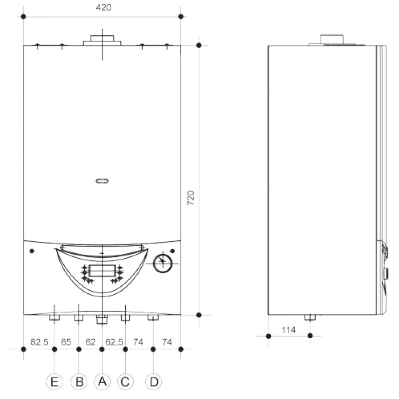 Котел газовий Rocterm TR2-B24 RUBY турбований