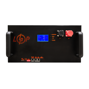 Акумулятор LP LiFePO4 51,2V - 100 Ah (5120Wh) (Smart BMS 200A/100А) з LCD метал Smart RM RS485/CAN