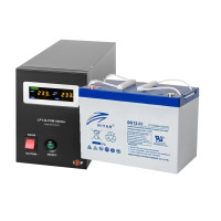 Комплект безперебійного живлення для котла ДБЖ  LPY-B-PSW- 500VA+ (350Вт) 5A/10A  +  АКБ  Ritar 12В 65Ah (ампер годин)