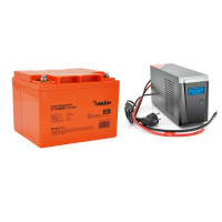 Комплект ДБЖ  Ritar RTSW-600ND12  LCD (360Вт) 7A  +  АКБ  Merlion GL 12-400-M6  12 V 40 Ah Orange Q1