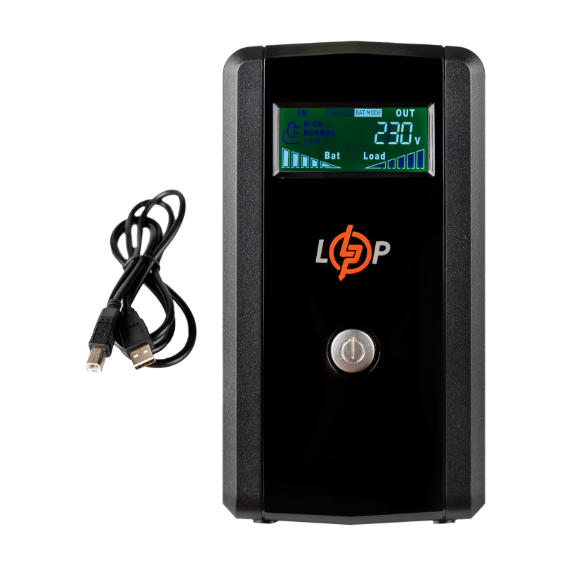 ДБЖ з правильною синусоїдою  LogicPower UL850VA 4 Pro 480 Вт 