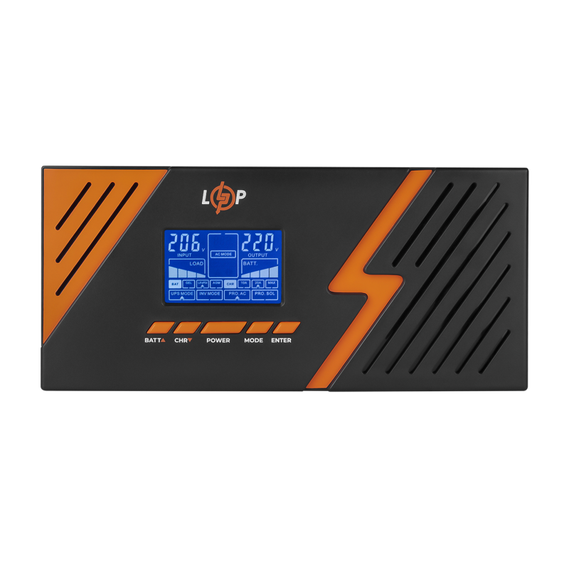 ДБЖ з правильною синусоїдою 12V LPM-PSW-1500VA (1050Вт) Black