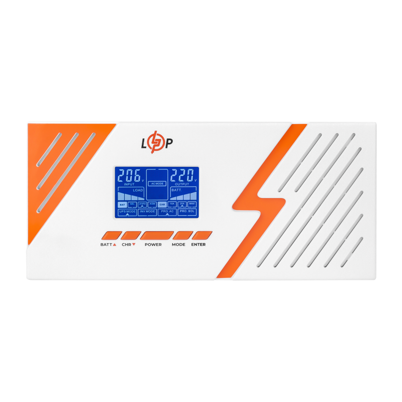 ДБЖ з правильною синусоїдою LogicPower 12V LPM-PSW-1500VA (1050Вт) White