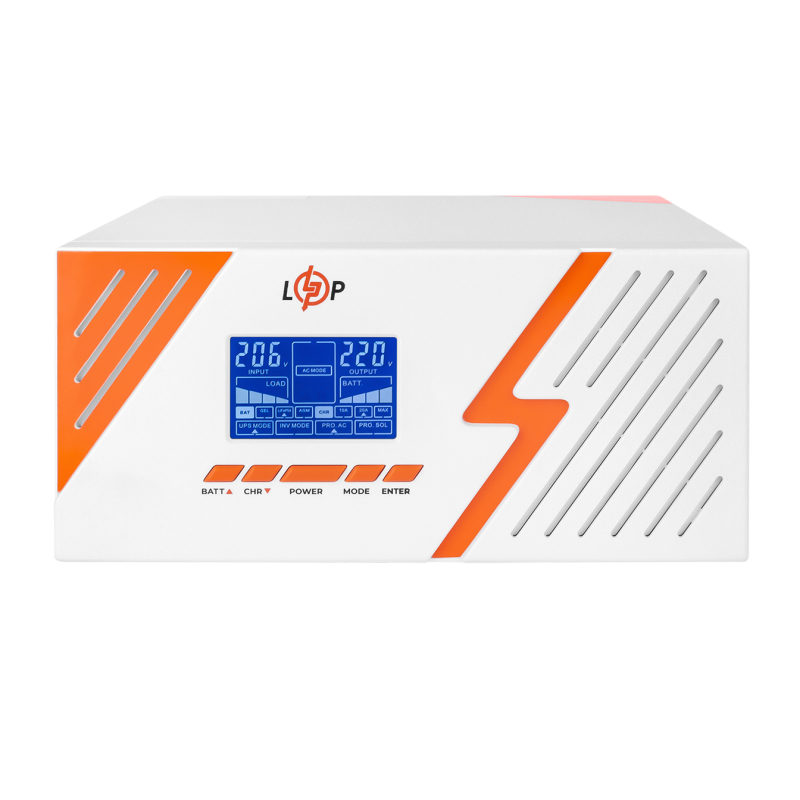 ДБЖ з правильною синусоїдою LogicPower 12V LPM-PSW-1500VA (1050Вт) White