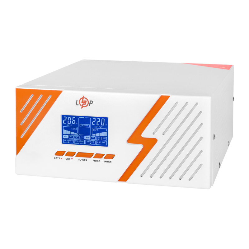 ДБЖ з правильною синусоїдою LogicPower 12V LPM-PSW-1500VA (1050Вт) White