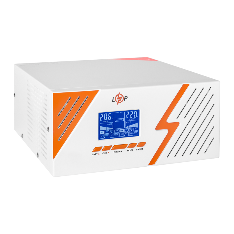 ДБЖ з правильною синусоїдою LogicPower 12V LPM-PSW-1500VA (1050Вт) White