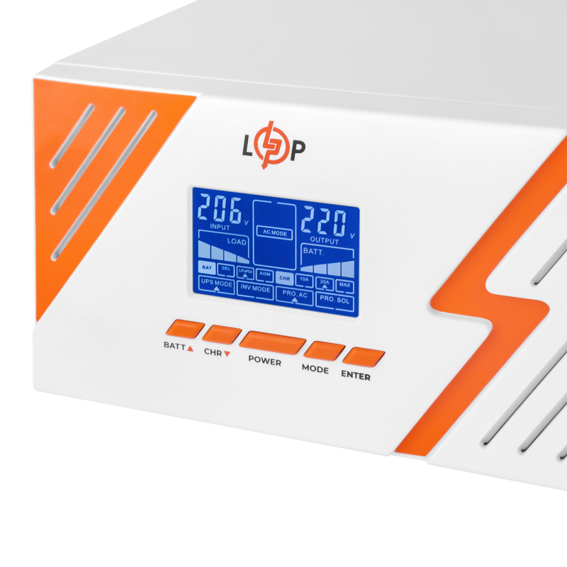 ДБЖ з правильною синусоїдою LogicPower 12V LPM-PSW-1500VA (1050Вт) White