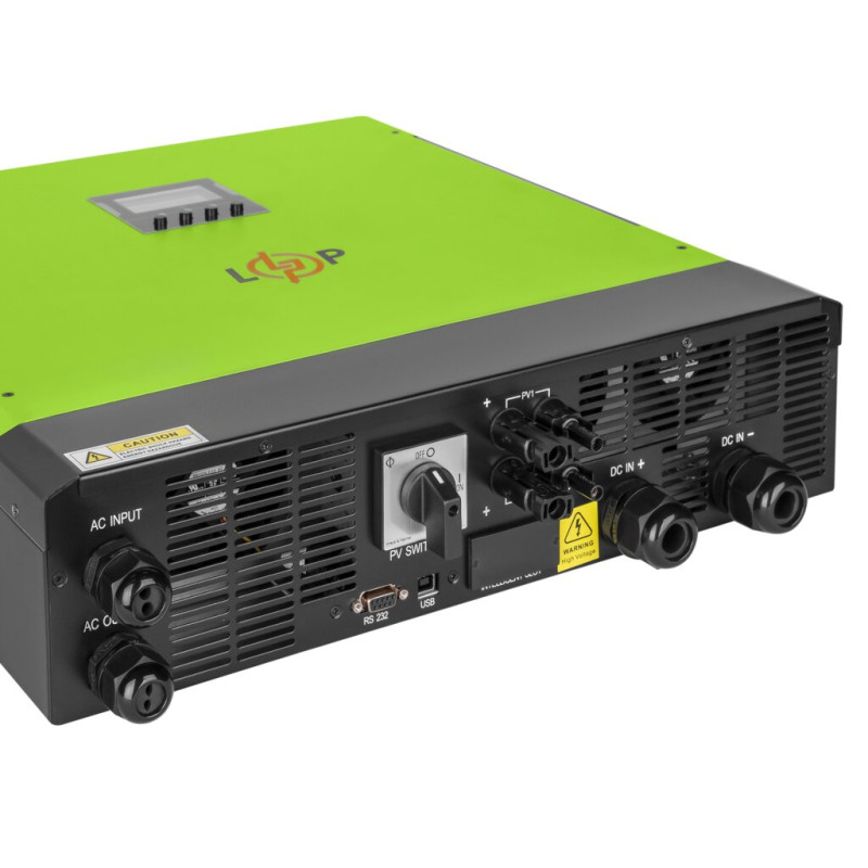 Гібридний сонячний інвертор 5,5кВА LogicPower LPW-VHY-G5532(5,5кВт, 48В, 60A, 120-450В, MPPT)   