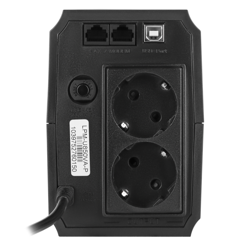 Лінійно-інтерактивне ДБЖ LPМ U850VA-P (510Вт)