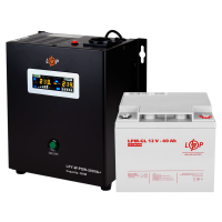 Комплект резервного живлення для котла LogicPower ИБП W500 + гелевая батарея 520W