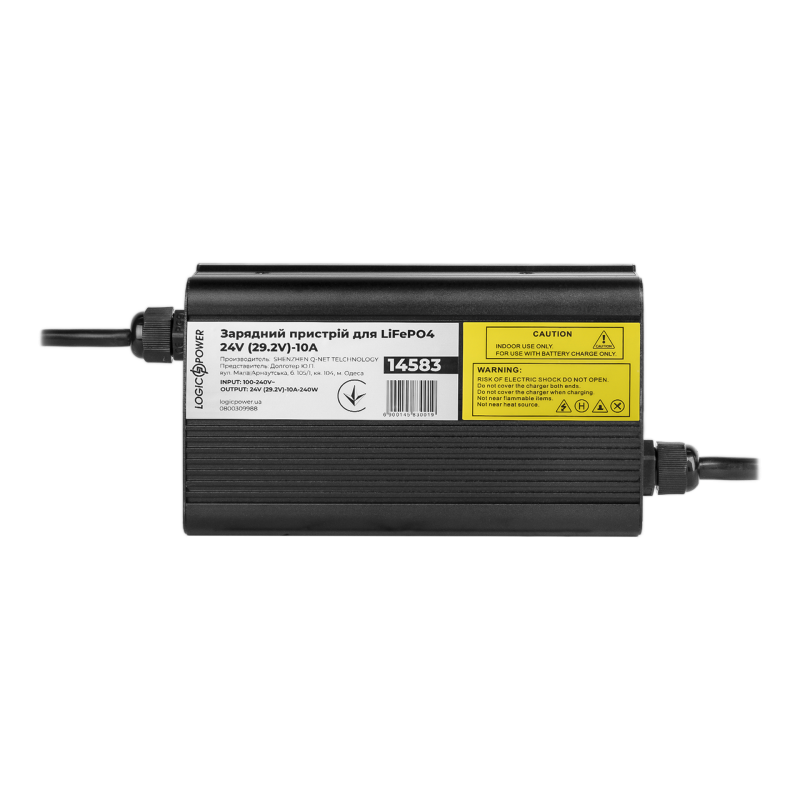 Зарядний пристрій для акумуляторів LogicPower LiFePO4 24V-10A-240W(14583)