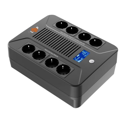 Лінійно-інтерактивне ДБЖ LP-850VA-8PS (480Вт)