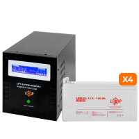 Комплект резервного живлення LogicPower ИБП B6000 + гелевая батарея 1440W