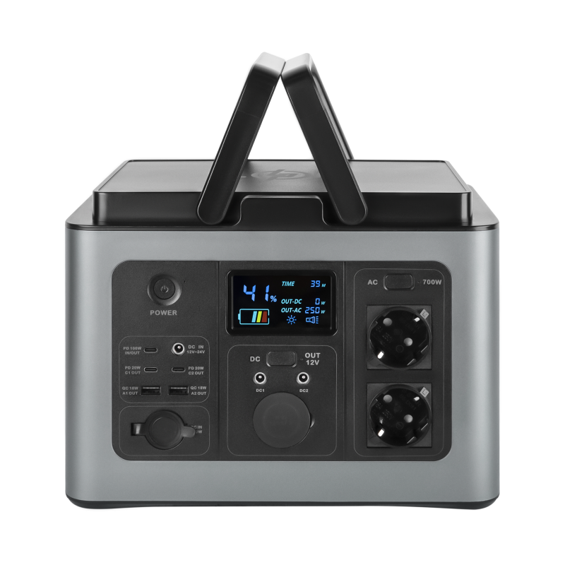 Багатофункціональна портативна зарядна станція LP CHARGER MPPT 700 Pro (700W, 614Wh)