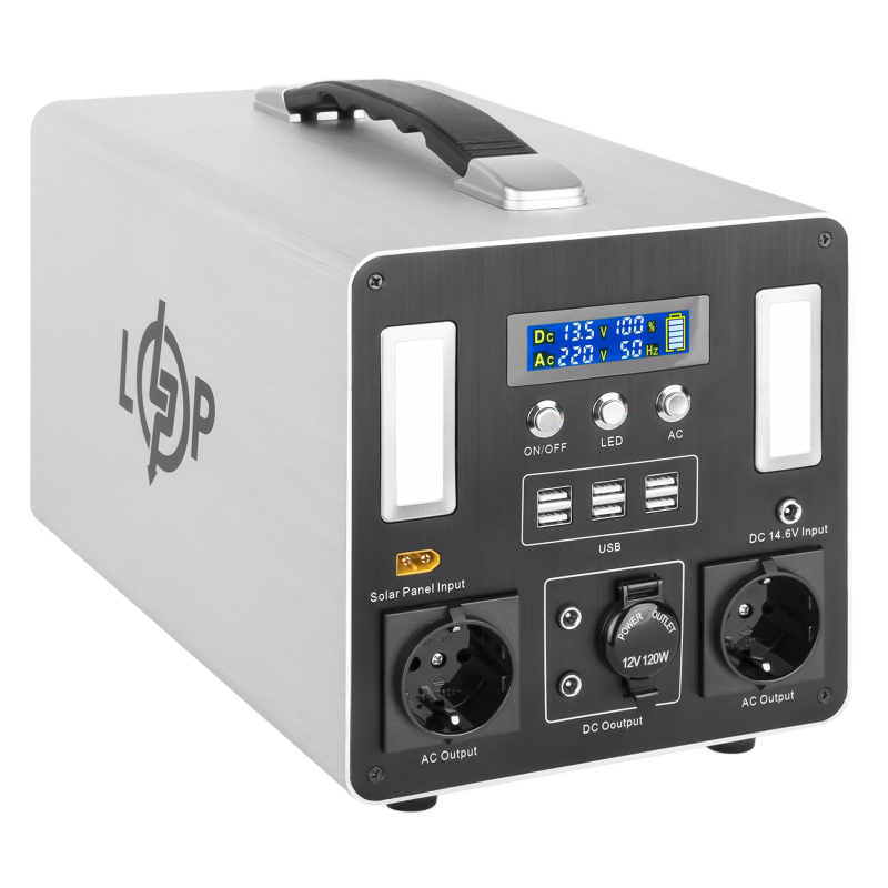 Багатофункціональна портативна зарядна станція LP CHARGER MPPT 1000 Max (1000W, 960Wh)