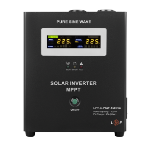Гібридний сонячний інвертор 1,5кВА LogicPower LPY-С-PSW(1050W,MPPT24V) 