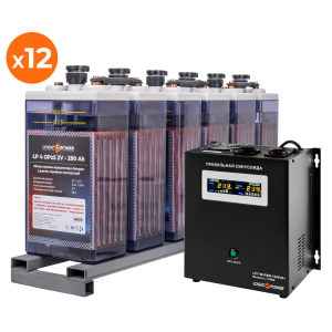 Комплект резервного живлення для підприємств ИБП W1500 + OPzS батарея 7728W