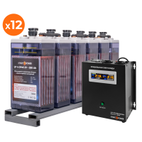 Комплект резервного живлення для підприємств ИБП W2500 + OPzS батарея 7728W