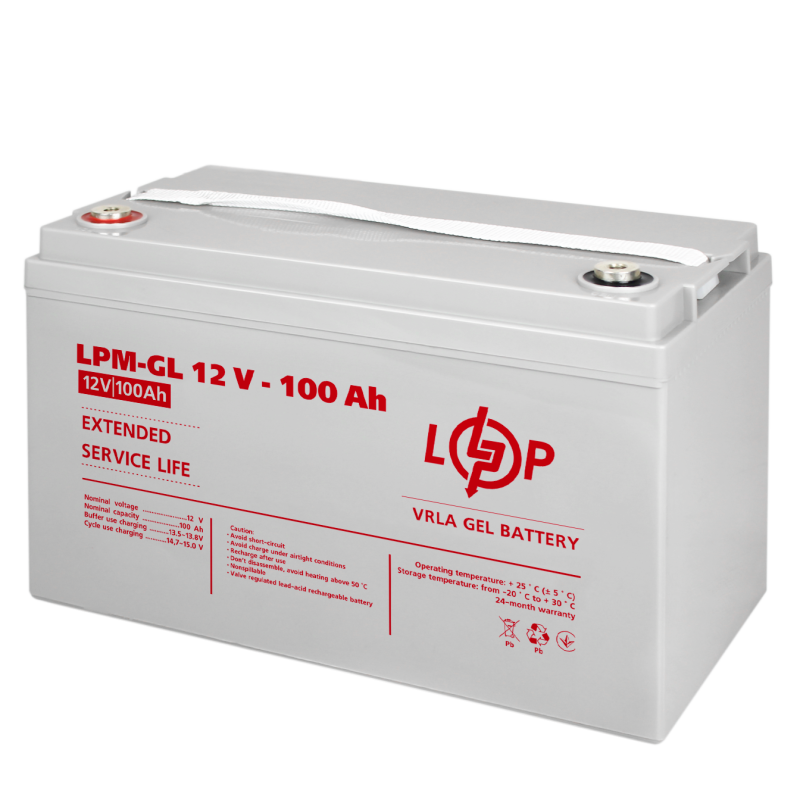 Комплект резервного живлення LogicPower ДБЖ 1500 Ва (1050 Вт) + гелева батарея 100 Ah (Ампер-годин)