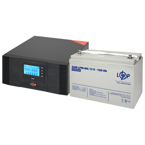 Комплект резервного живлення ДБЖ + мультигелева батарея UPS B1500 + АКБ MG 1200W