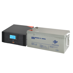 Комплект резервного питания ИБП + мультигелевая батарея UPS B1500 + АКБ MG 2400W