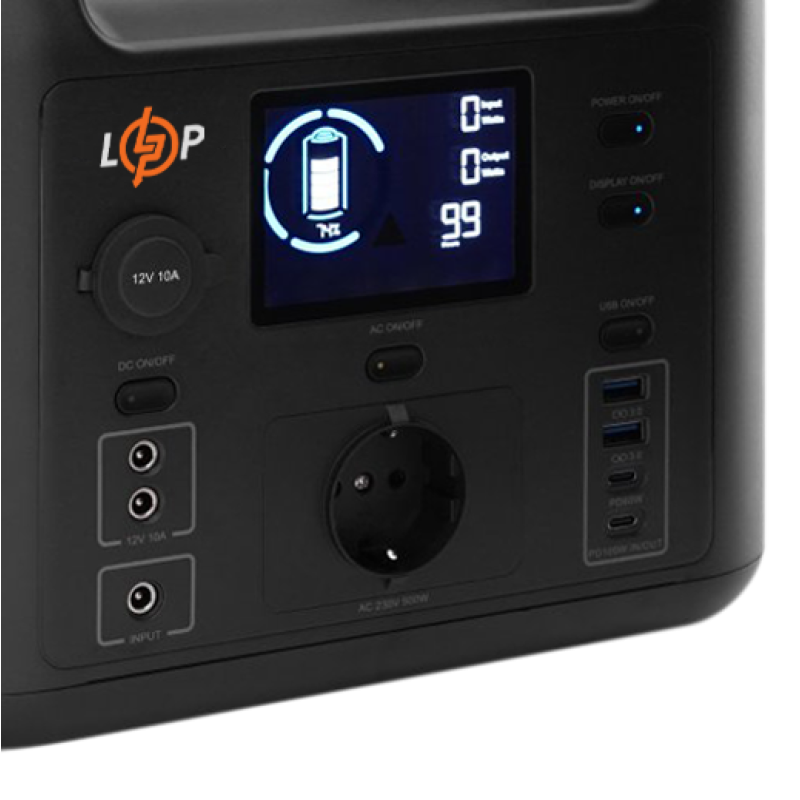 Многофункциональная портативная зарядная станция LP CHARGER 500 (500W, 518Wh)