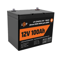 Акумулятор LiFePO4 100 Ah (ампер-годин) LogicPower 12V 