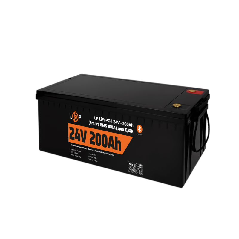 Акумулятор LiFePO4 200 Ah (ампер-годин) LogicPower 24V