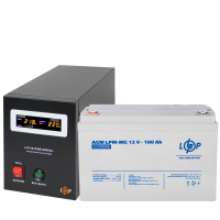 Комплект резервного живлення LogicPower B800 + мультигелева батарея 1280 Ватт