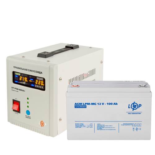 Комплект резервного питания LogicPower 800 + мультигелевая батарея 1280 Ватт