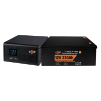 Комплект резервного живлення для котла LogicPower ДБЖ + літієва (LiFePO4) батарея UPS 430VA + АКБ LiFePO4 2944W