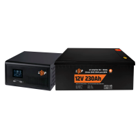 Комплект резервного живлення для котла LogicPower ДБЖ + літієва (LiFePO4) батарея UPS 1000VA + АКБ LiFePO4 2944W