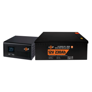 Комплект резервного живлення LogicPower ДБЖ + літієва (LiFePO4) батарея UPS 1500VA + АКБ LiFePO4 1280W