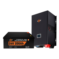 Комплект резервного живлення LogicPower ДБЖ + літієва (LiFePO4) батарея UPS 3600VA + АКБ LiFePO4 5120W