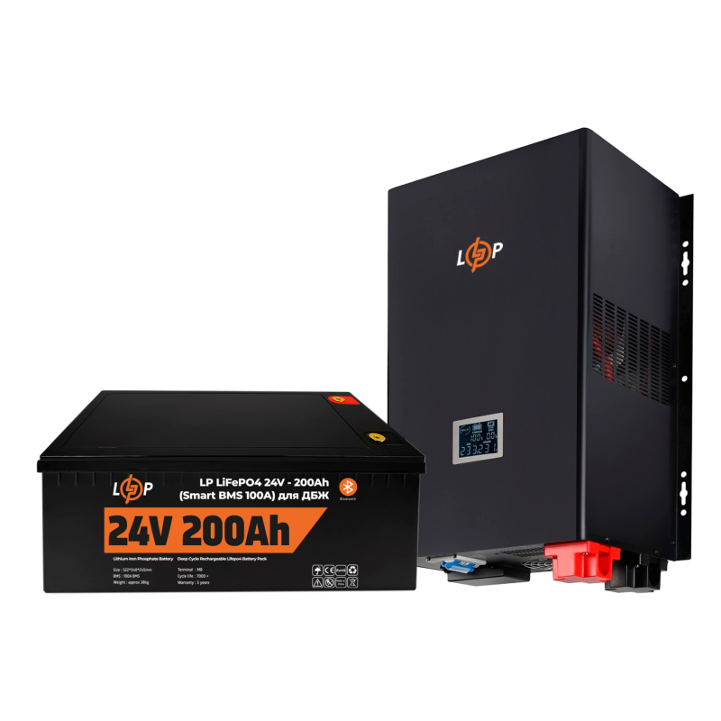 Комплект резервного живлення LogicPower ДБЖ + літієва (LiFePO4) батарея UPS 3600VA + АКБ LiFePO4 5120W