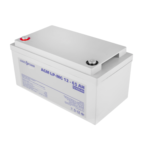 Аккумулятор мультигелевый 65 Ah (ампер-часов) LogicPower AGM LP-MG Silver 12V Аккумулятор мультигелевый 65 Ah (ампер-часов) LogicPower AGM LP-MG Silver 12V
