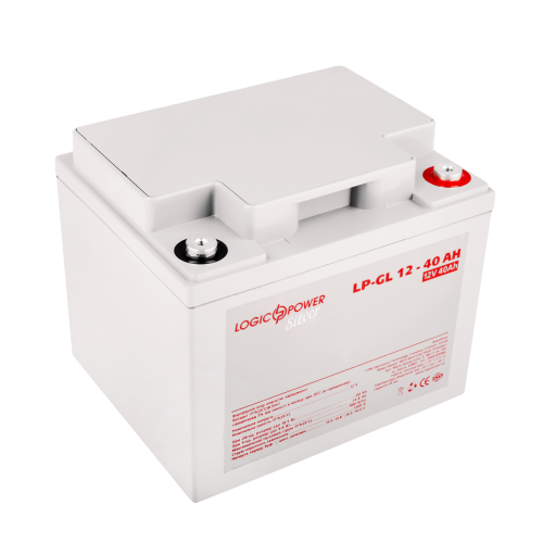 Аккумулятор гелевый 40 Ah (ампер-часов) LogicPower LP-GL Silver 12V