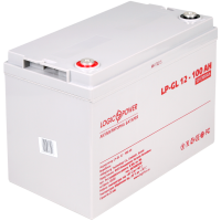 Акумулятор гелевий 100 Ah (ампер-годин) LogicPower LP-GL Silver 12V