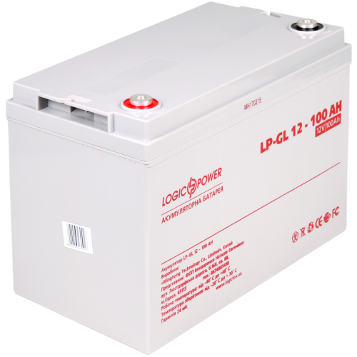 Аккумулятор гелевый 100 Ah (ампер-часов) LogicPower LP-GL Silver 12V