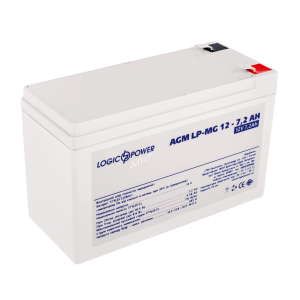 Аккумулятор мультигелевый 7.2 Ah (ампер-часов) LogicPower AGM LP-MG Silver 12V