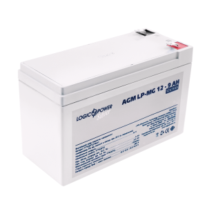 Акумулятор мультигелевий 9 Ah (ампер-годин) LogicPower AGM LP-MG Silver 12V