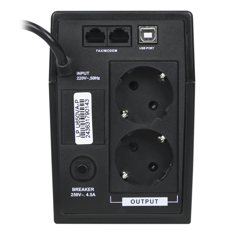 Лінійно-інтерактивне ДБЖ LP U650VA-P (390Вт)