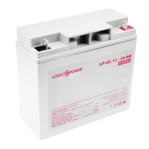 Аккумулятор гелевый 20 Ah (ампер-часов) LogicPower LP-GL Silver 12V