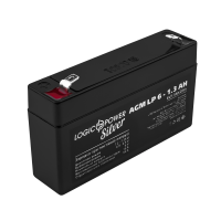 Акумулятор свинцево-кислотний 1.3 Ah (ампер-годин) LogicPower AGM LP Silver 6V
