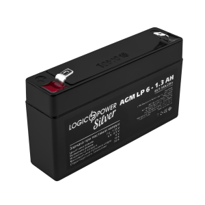 Акумулятор свинцево-кислотний 1.3 Ah (ампер-годин) LogicPower AGM LP Silver 6V